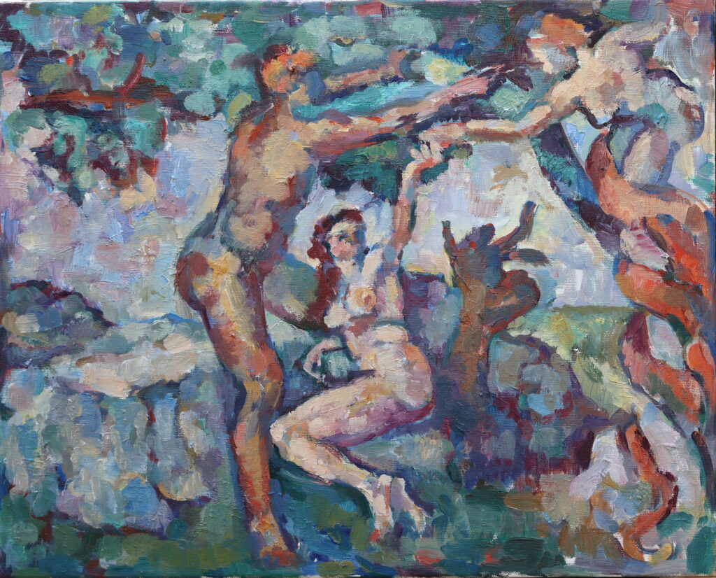 De Verleiding, januari 2025, Kunstseminaar, Atelier, 40x50 cm, Olieverf, Artislique