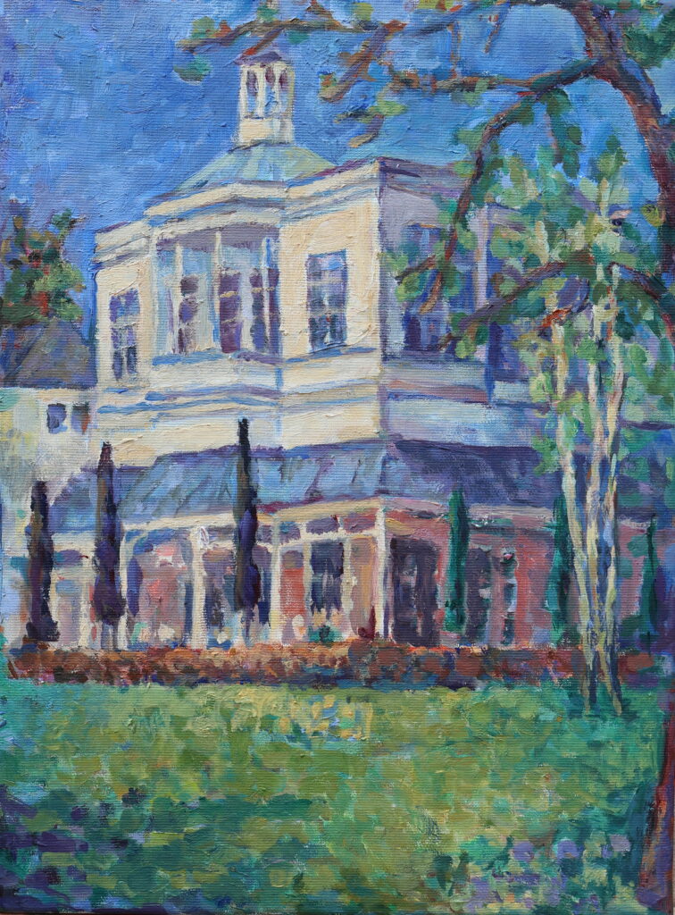 Villa Ockenburgh Buitenterras, maart 2026, Vrijbuiters, Ockenburghse Bos, 40x50 cm, Olieverf, Artislique